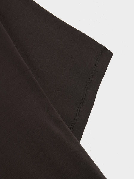 Rib U Neck T-Shirt, Squid Ink