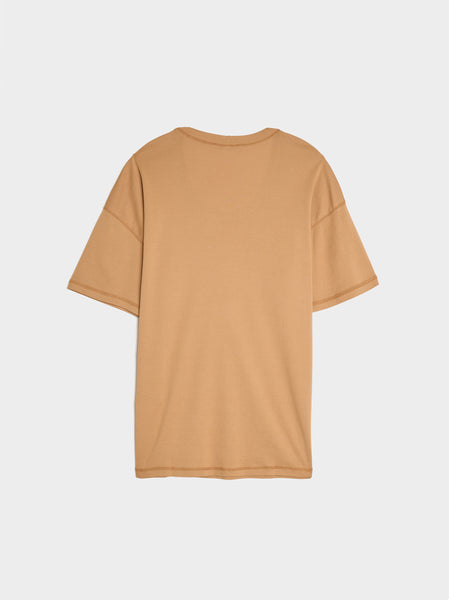 Rib T-Shirt, Burnt Sand