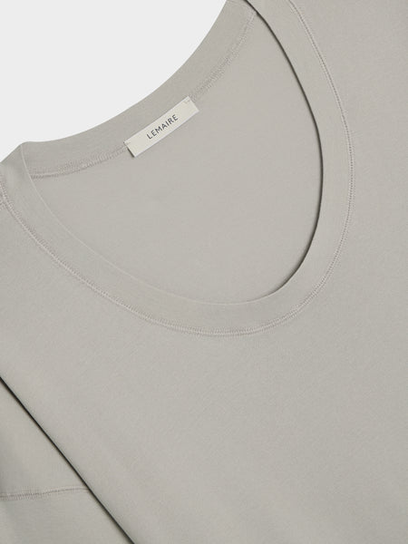 W Rib T-Shirt, Blue Grey