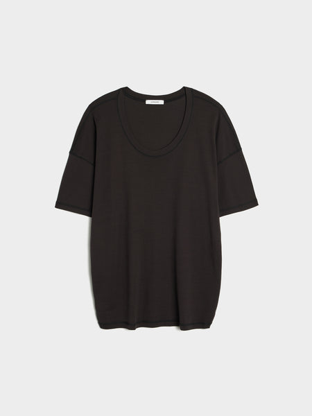 W Rib T-Shirt, Squid Ink