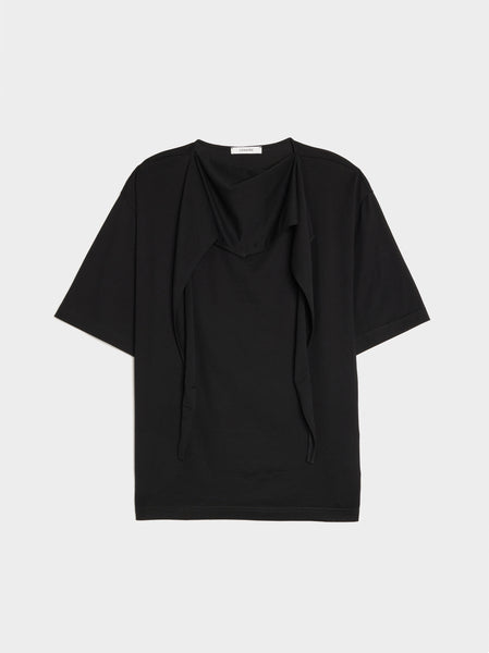 T-Shirt w/ Foulard, Black