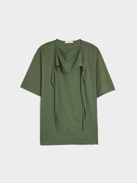 T-Shirt w/ Foulard, Smoky Green