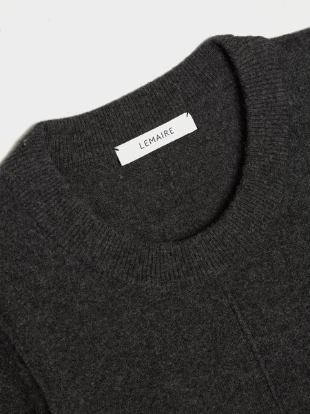 W Short Sleeve Jumper, Anthracite Melange