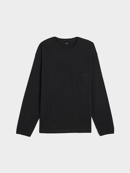 Boxy LS T-Shirt, Black