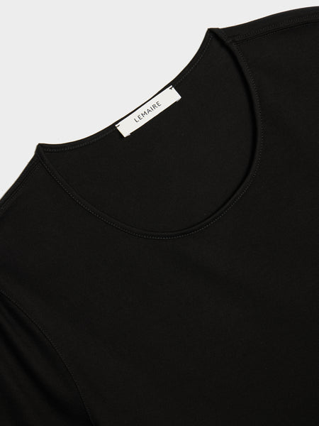 W Fitted T-Shirt, Black