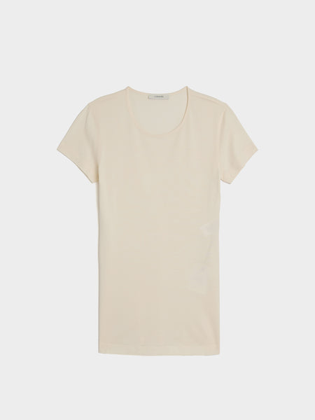 W Fitted T-Shirt, Chalk