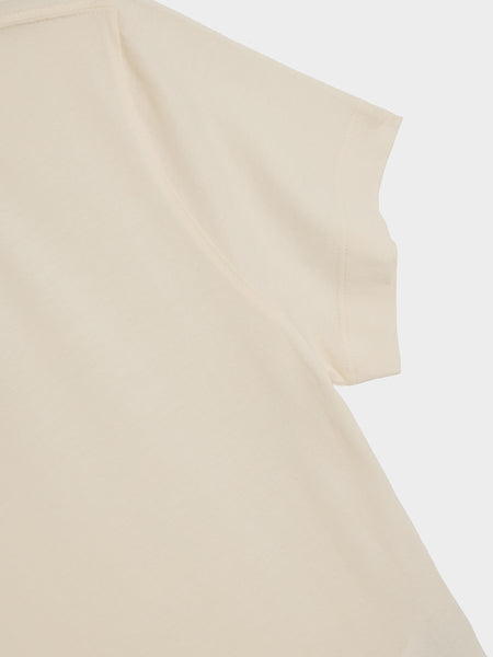 W Fitted T-Shirt, Chalk