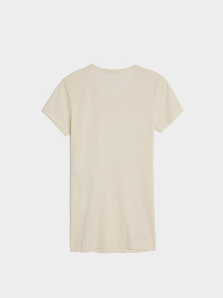 W Fitted T-Shirt, Chalk