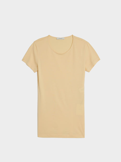 W Fitted T-Shirt, Ice Apricot