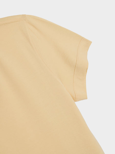 W Fitted T-Shirt, Ice Apricot