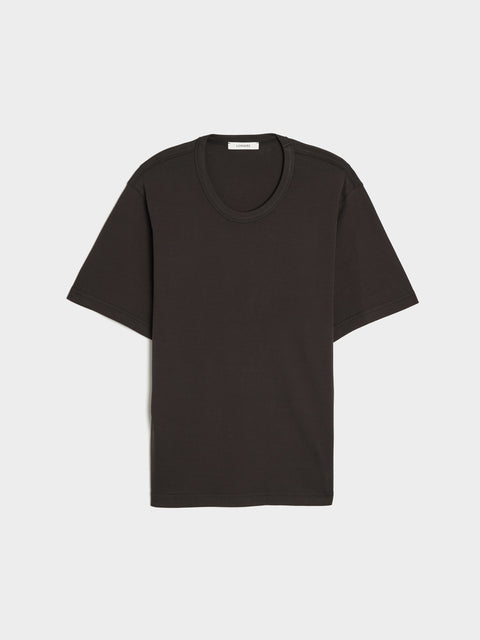 W Rib T-Shirt, Squid Ink