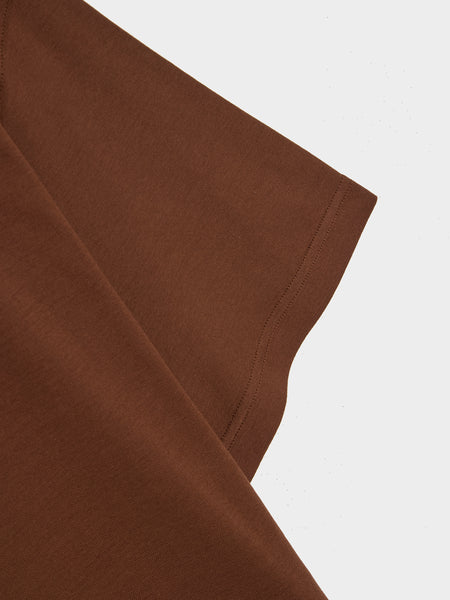 W Rib T-Shirt, Brunette