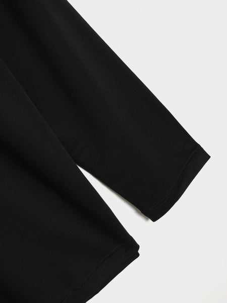 Relaxed Mock Neck T-Shirt, Black