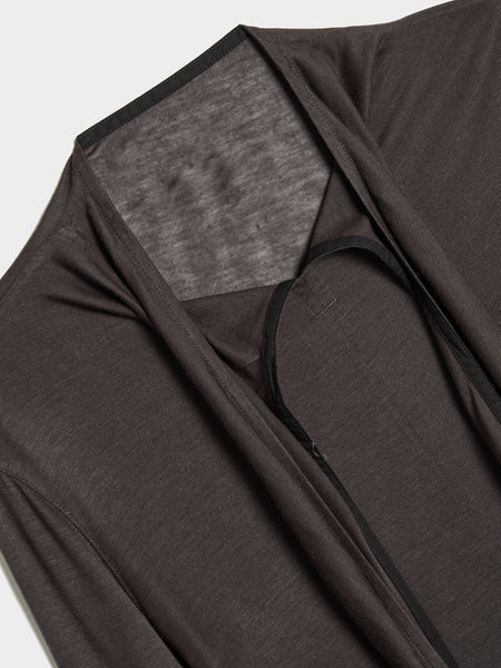 W Foulard Top With Patchs, Coal