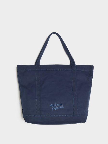 Fox Head Large Tote, Ink Blue