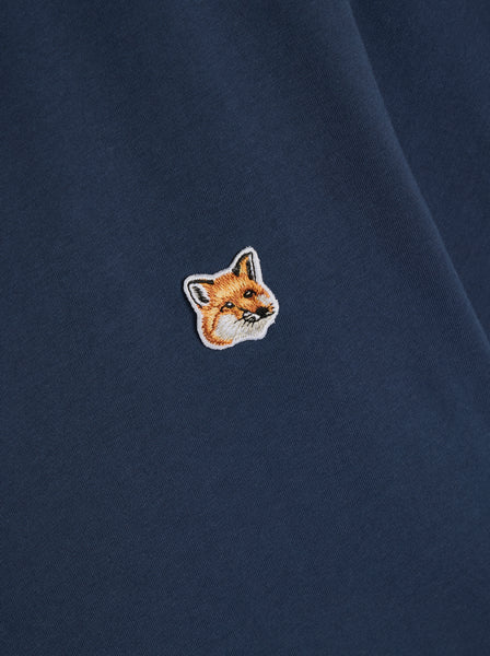 Fox Head Patch Regular Tee Shirt, Ink Blue