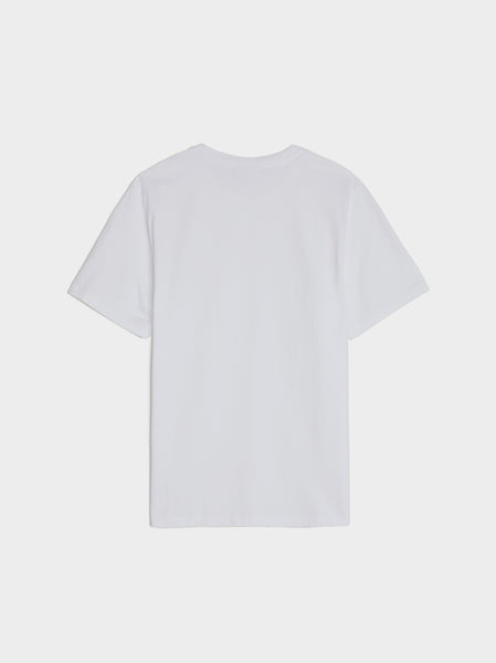 Chillax Fox Patch Regular Tee Shirt, White