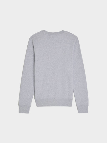 Fox Head Patch Regular Sweatshirt, Light Grey Melange
