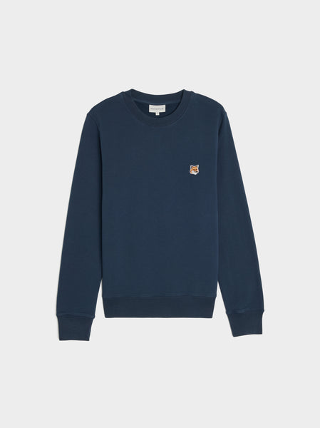 Fox Head Patch Regular Sweatshirt, Ink Blue