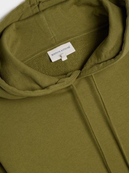 Chillax Patch Regular Hoodie, Military Green