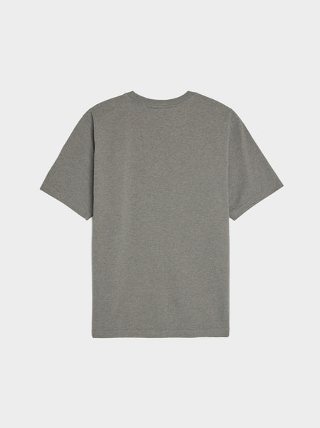 Bold Fox Head Patch Comfort Tee Shirt, Medium Grey Melange