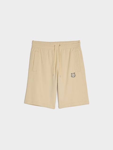 Bold Fox Head Patch Oversize Jog Shorts, Paper