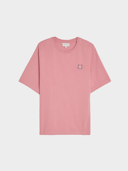 W Bold Fox Head Patch Comfort Tee Shirt, Rosebud