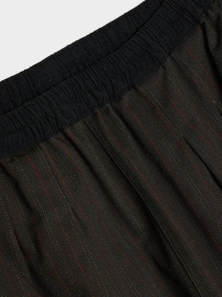 Heritage Pinstripe Print Pants, Dark Grey