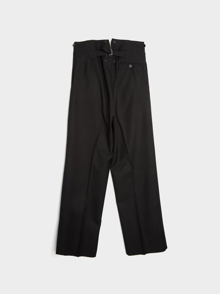 Wool Flannel Pant, Black