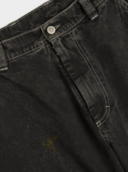 M 12 Oz Origin Denim Pants 5 Pockets, Washed Black