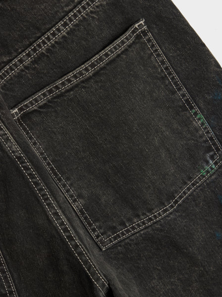 M 12 Oz Origin Denim Pants 5 Pockets, Washed Black