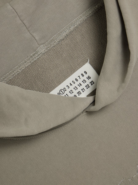 Firm Cotton Fleece Hoodie, Dove
