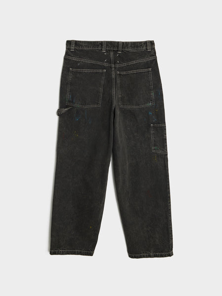 W 14 Oz Origin Denim Pants 5 Pockets, Black