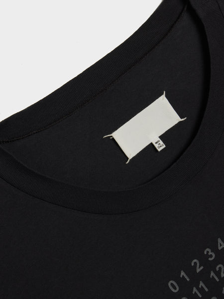 Number Logo T-Shirt, Washed Black