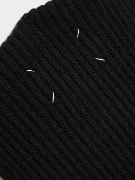 Geelong Wool Scarf, Black