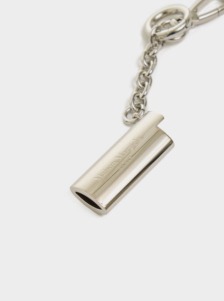 Small Keyring Lighter Case, Silver