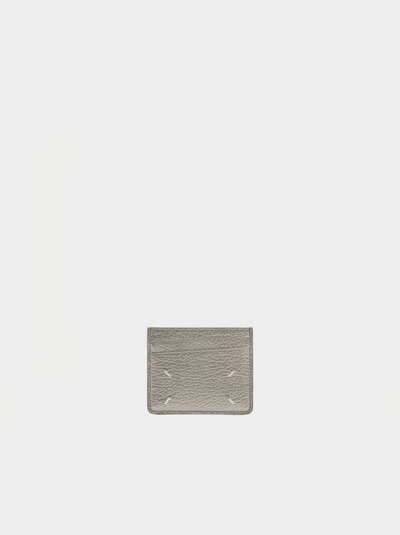 Slim 6CC Card Holder, Metallic Grey