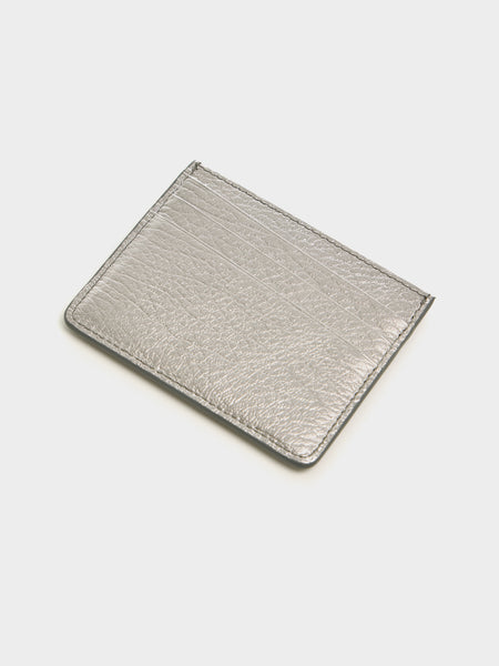 Slim 6CC Card Holder, Metallic Grey