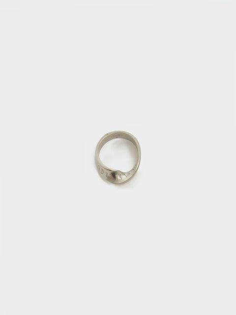 Number Twist Family Ring, Palladio Burattato