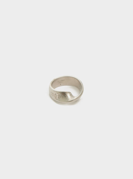 Number Twist Family Ring, Palladio Burattato