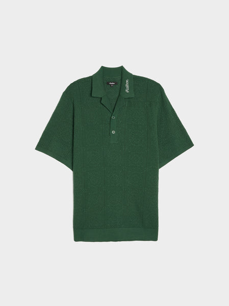 Resort Crochet Polo, Green