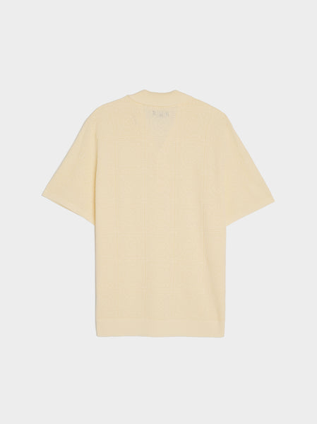 Resort Crochet Polo, Ivory
