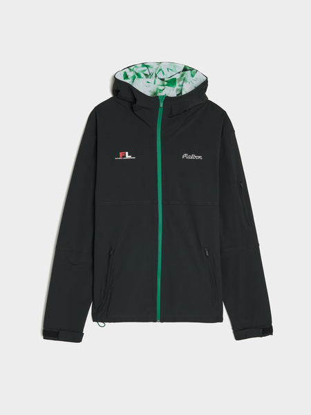 Malbon x Futura Tag Shell Hooded Zip, Black