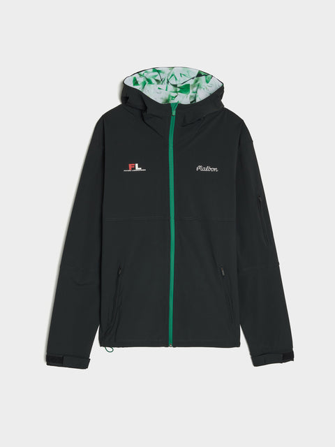 Malbon x Futura Tag Shell Hooded Zip, Black