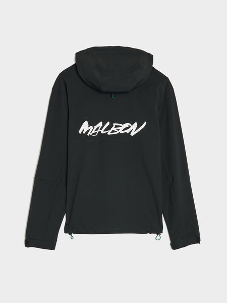 Malbon x Futura Tag Shell Hooded Zip, Black