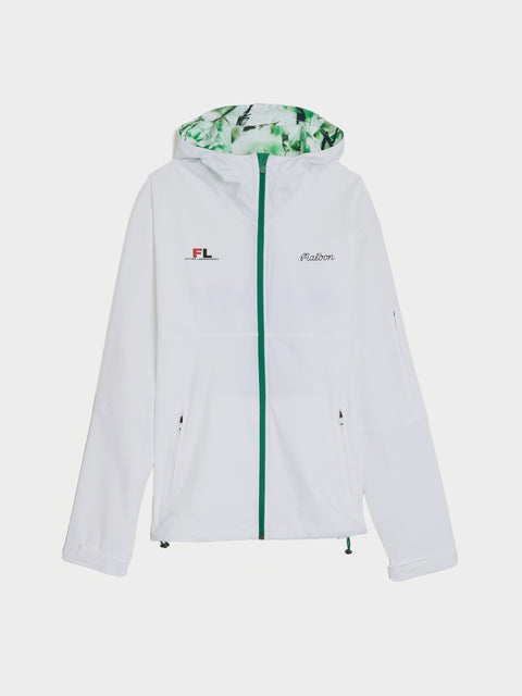 Malbon x Futura Tag Shell Hooded Zip, White