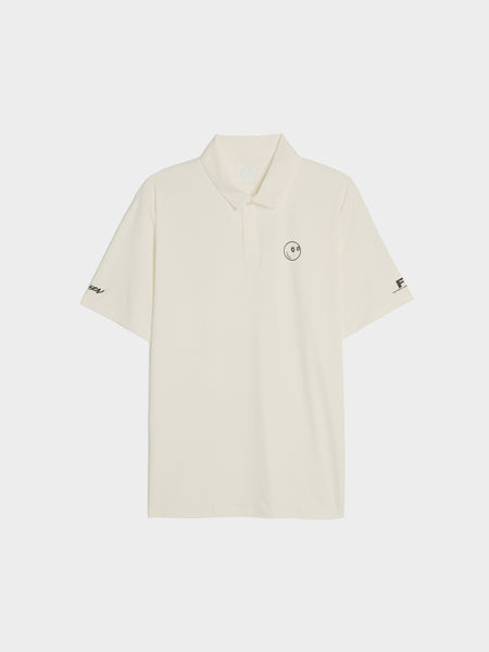 Malbon x Futura Poly Performance Polo, White