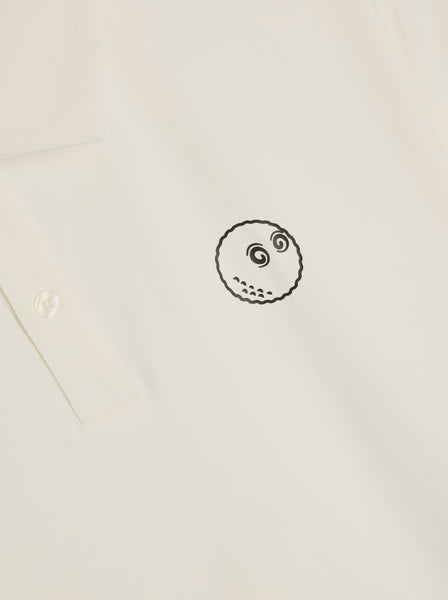 Malbon x Futura Poly Performance Polo, White
