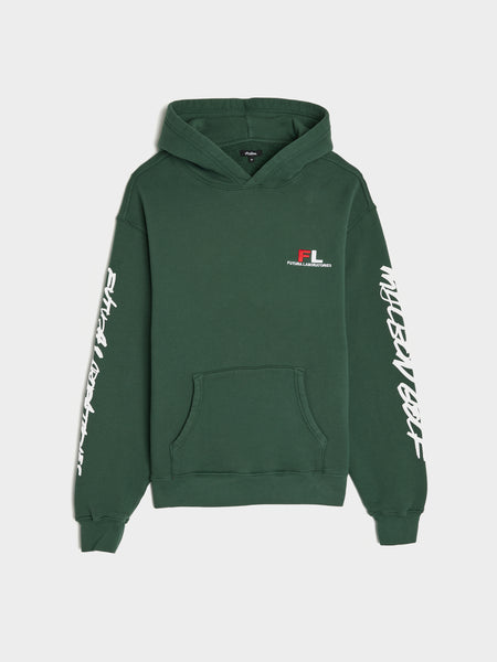 Malbon x Futura Tag Hooded Sweatshirt, Forest