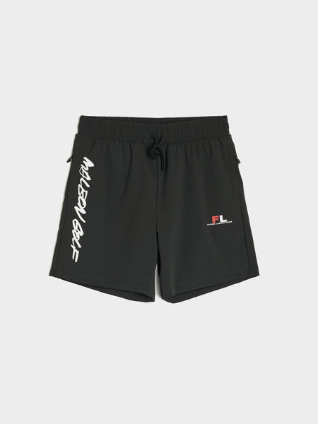 Malbon x Futura Tag Tech Short, Black